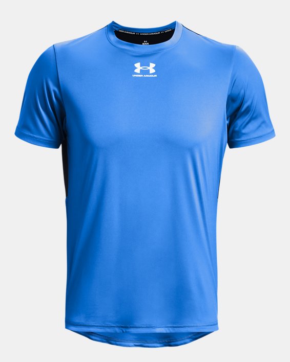 Men's UA Challenger Pro Training Short Sleeve, Blue, pdpMainDesktop image number 4